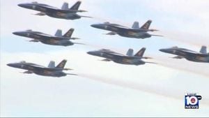 South Florida Teacher Celebrated With Blue Angels Flight