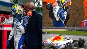 Isack Hadjar Crashes On Formation Lap During F1 Debut