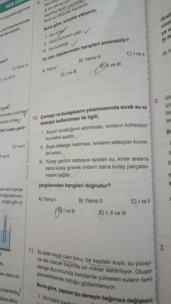 10. soruda yüzey gerilmi azalırsa adezyon artmaz mı?