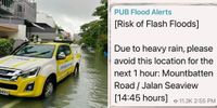 Flash flood risk alert issued for Mountbatten & Jalan Seaview amid heavy monsoon rain