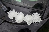 Rare reports of 'DVD-sized hail' in parts of Texas