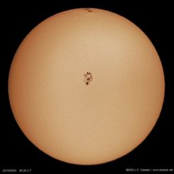 Large Sunspot Groups 10484 and 10486