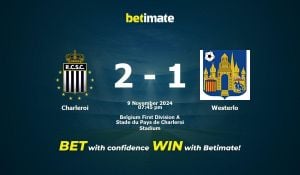 Charleroi Rallies To 3-1 Victory Over Westerlo