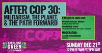 After COP 30: Militarism, the Planet, & the Path Forward