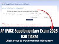 AP Supplementary Hall Ticket 2025: Download 1st, 2nd Year Admit Card at bie.ap.gov.in