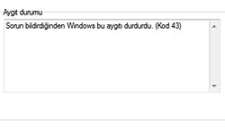 Fare USB girişinde hata veriyor ne yapmalıyım?