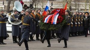 Russia Celebrates Defender Of The Fatherland Day With Festive Salutes