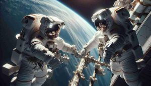 NASA Astronauts Complete Historic Joint Spacewalk