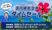 ANA、国内線航空券タイムセールは9日0時スタート。羽田～那覇が9200円など夏休みの旅行がお得（トラベル Watch） - Yahoo!ニュース