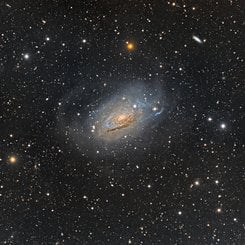 Curly Spiral Galaxy M63