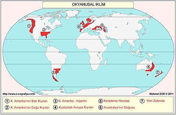 Sıcak Su Akıntıları ve İklim