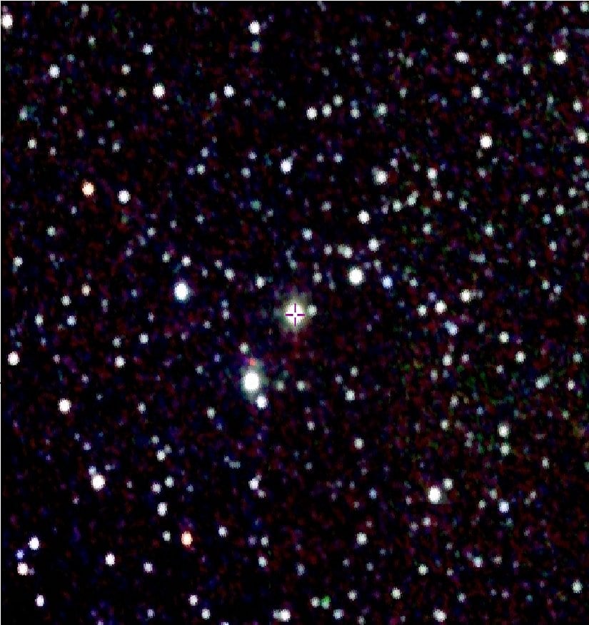 HV 11417 Throne-Zytkow Cismi olduğu düşünülen yıldız.