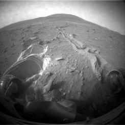Spirit Encounters Soft Ground on Mars