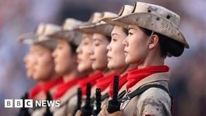 China Stages Massive Parade As Global Tensions Rise
