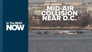 Tragedy Strikes As Plane And Helicopter Collide Over Potomac River