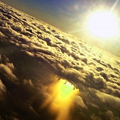  Inverted City Beneath Clouds 