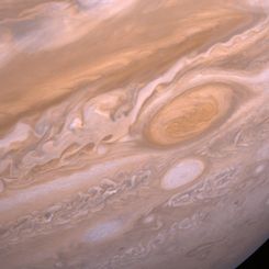 Giant Storm Systems Battle on Jupiter