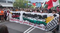 Huge Gaza Protest Marches Toward Venice Film Festival as Thousands Attend Rally