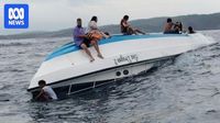 Australian woman killed as snorkelling boat capsizes off Bali