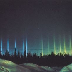 Colorful Light Pillars