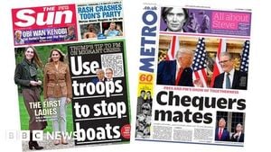 Trump Tells UK To Use Military As Starmer Defends Migrant Policy