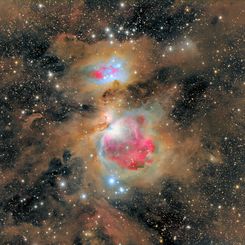 Dust of the Orion Nebula