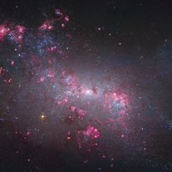 NGC 4449: Close-up of a Small Galaxy