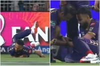 KKR Player Nearly Twists Wrists Attempting Virat Kohli's Catch in IPL 2025 Clash [WATCH] - Cricxtasy