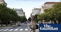 National guard troops deployed in DC rake leaves and clear homeless camps