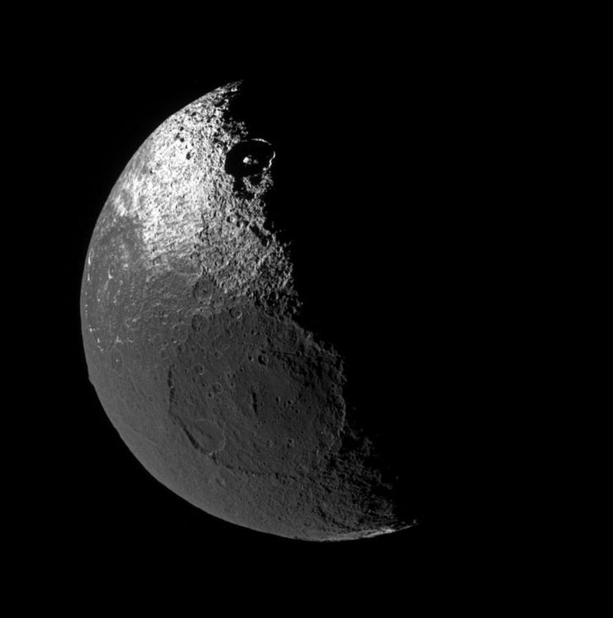 Dark Terrain on Saturn's Iapetus