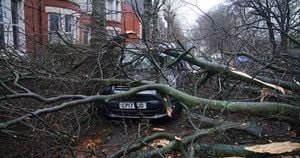 Storm Darragh Unleashes Havoc On Burnham-On-Sea