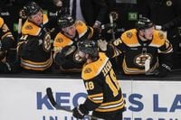 After trading captain Brad Marchand to Florida, Bruins score three in third to beat Panthers 3-2