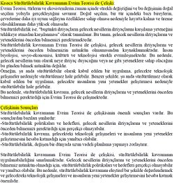 Sürdürülebilirlik Kavramının Evrim Teorisi ile Çelişkisi nelerdir?