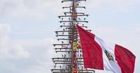 Hundreds of historic tall ships sail into Amsterdam for a maritime festival
