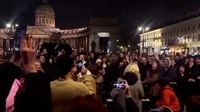 Hundreds call for Putin's overthrown in huge St Petersburg gathering