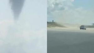 Funnel Clouds Surprise Residents Of Ilha Comprida