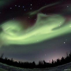  Aurora Dog over Alaska 