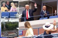 Trump arrives at US Open as he attends men’s final for first time in a decade