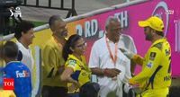 Final goodbye? MS Dhoni's heart-warming meet-and-greet with CSK owners goes viral | Cricket News - The Times of India