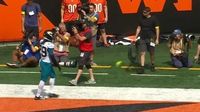 CBS tricked into thinking flag had been thrown after fan launches adult toy