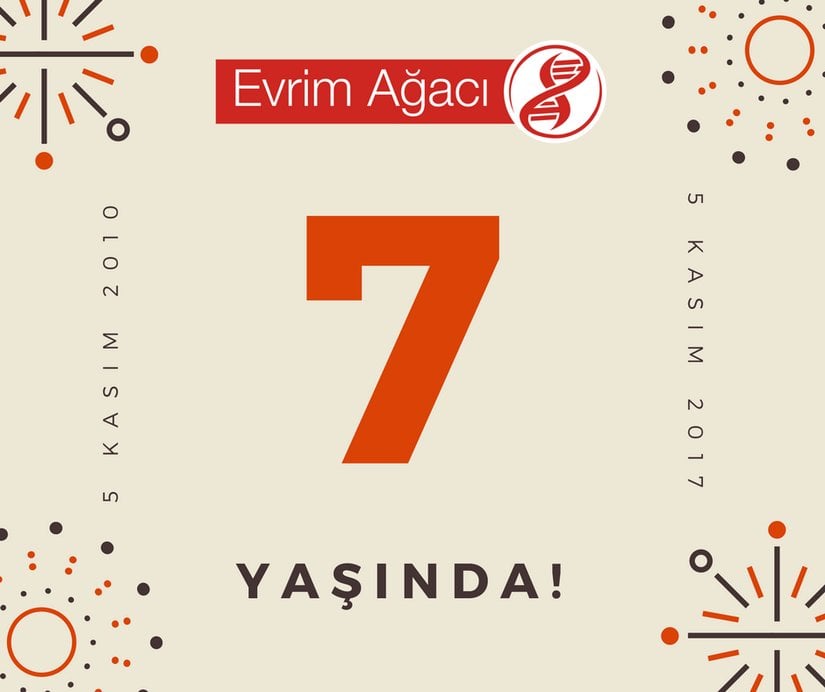5 Kasım 2017'de Evrim Ağacı 7 yılını doldurdu.