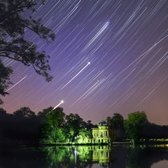 Trails in the Morning Sky