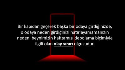 Bazen Bir Odaya Girdiğinizde, Ne Yapmak İçin Girdiğinizi Neden Unutursunuz?