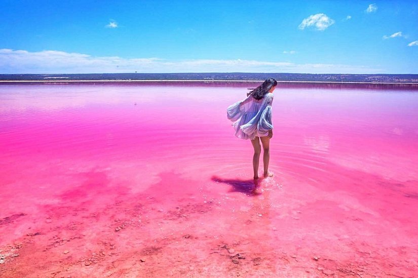 Hutt Lagoon Gölü, Avustralya