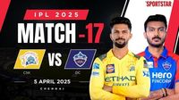 CSK vs DC LIVE Score, IPL 2025 updates: Rahul half century guides Delhi Capitals to 183/6 in 20 overs