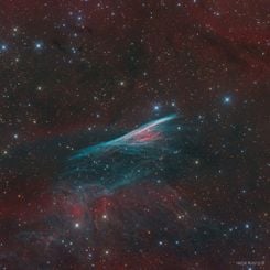  The Pencil Nebula Supernova Shock Wave