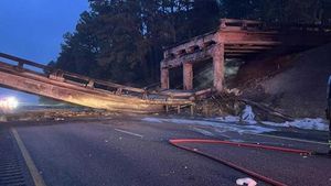 Fuel Truck Crash Collapses I-20 Bridge In Aiken County