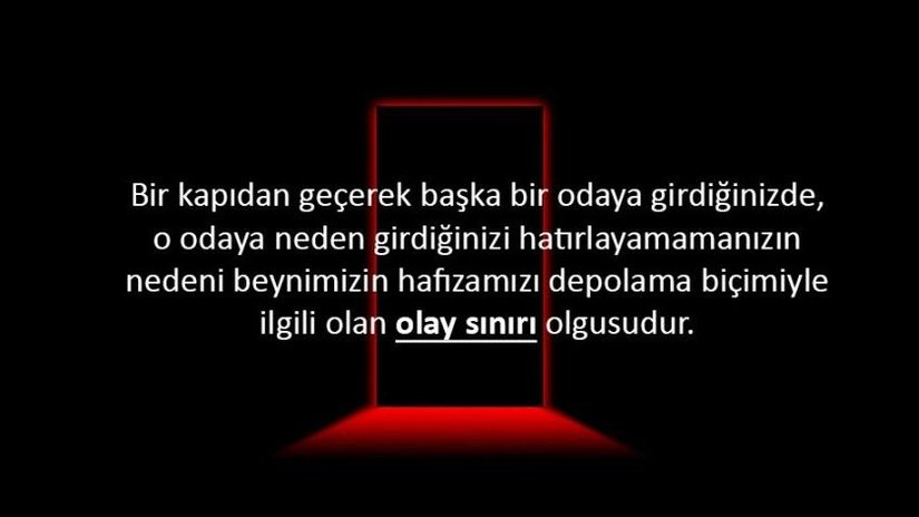 Bazen Bir Odaya Girdiğinizde, Ne Yapmak İçin Girdiğinizi Neden Unutursunuz?