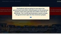 Trump administration uses taxpayer dollars to blame Democrats for government shutdown