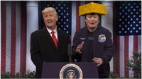 SNL Cold Open: Trump Talks Tariffs; Musk Debuts Self-Vandalizing Tesla